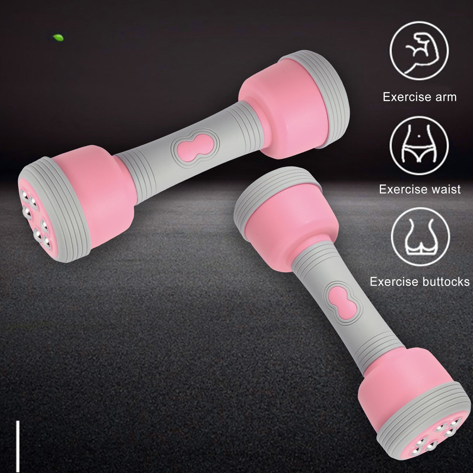 Multifunctional Massage Dumbbell, 5-in-1 Adjustable Dumbbell Weight Pair